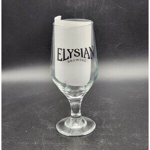 Elysian Brewing Beer Glass Stemmed Stem Pilsner Tasting Chalice 6.5 Inch 10 oz